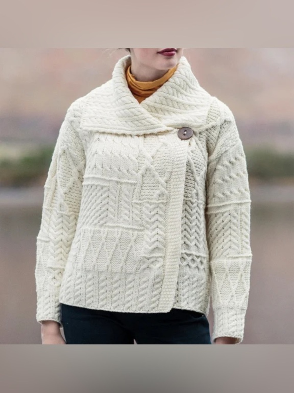 Carraig Donn Cream Knit Cardigan